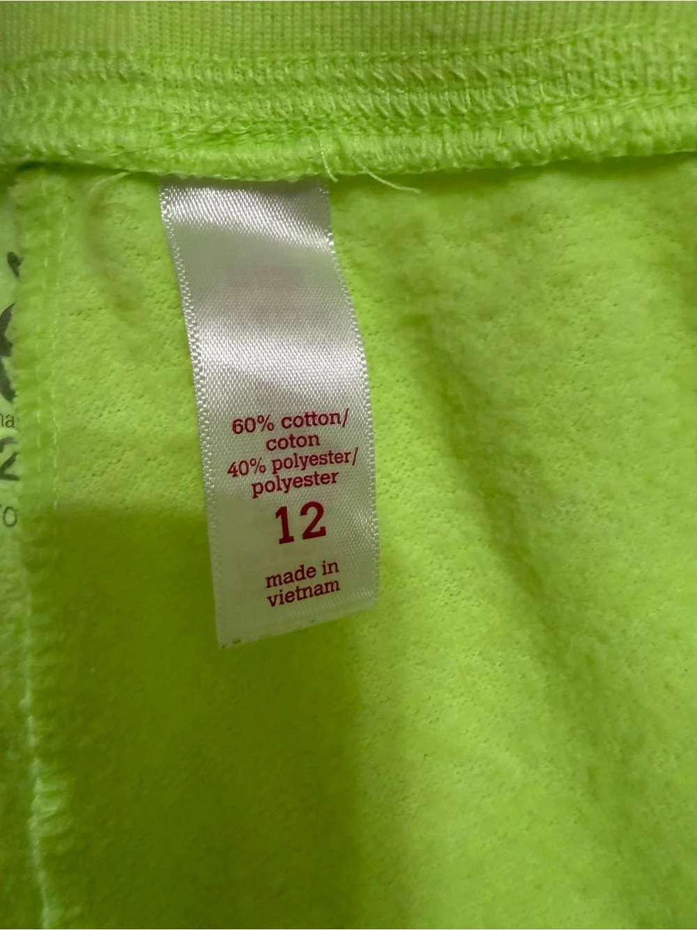 Justice Girls Size 12 Neon Lime Green Soccer Joggers Soft Perfect Condition